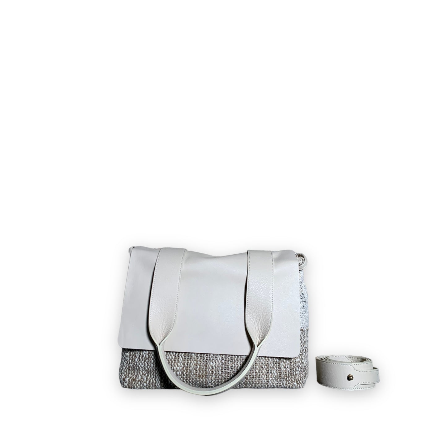 Mini Mazuela // cotone Riga sabbia ecru - vitello cream -