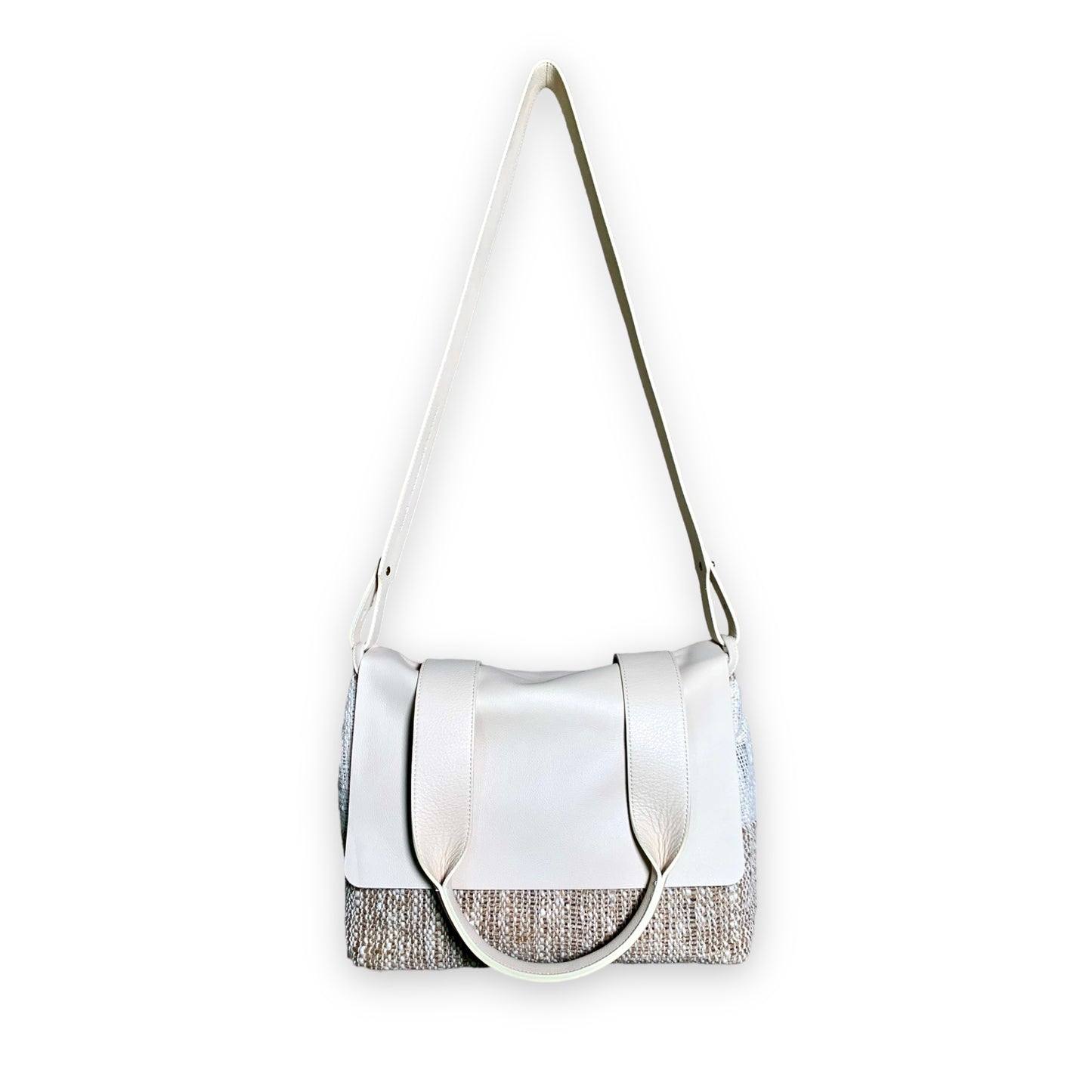Mini Mazuela // cotone Riga sabbia ecru - vitello cream -