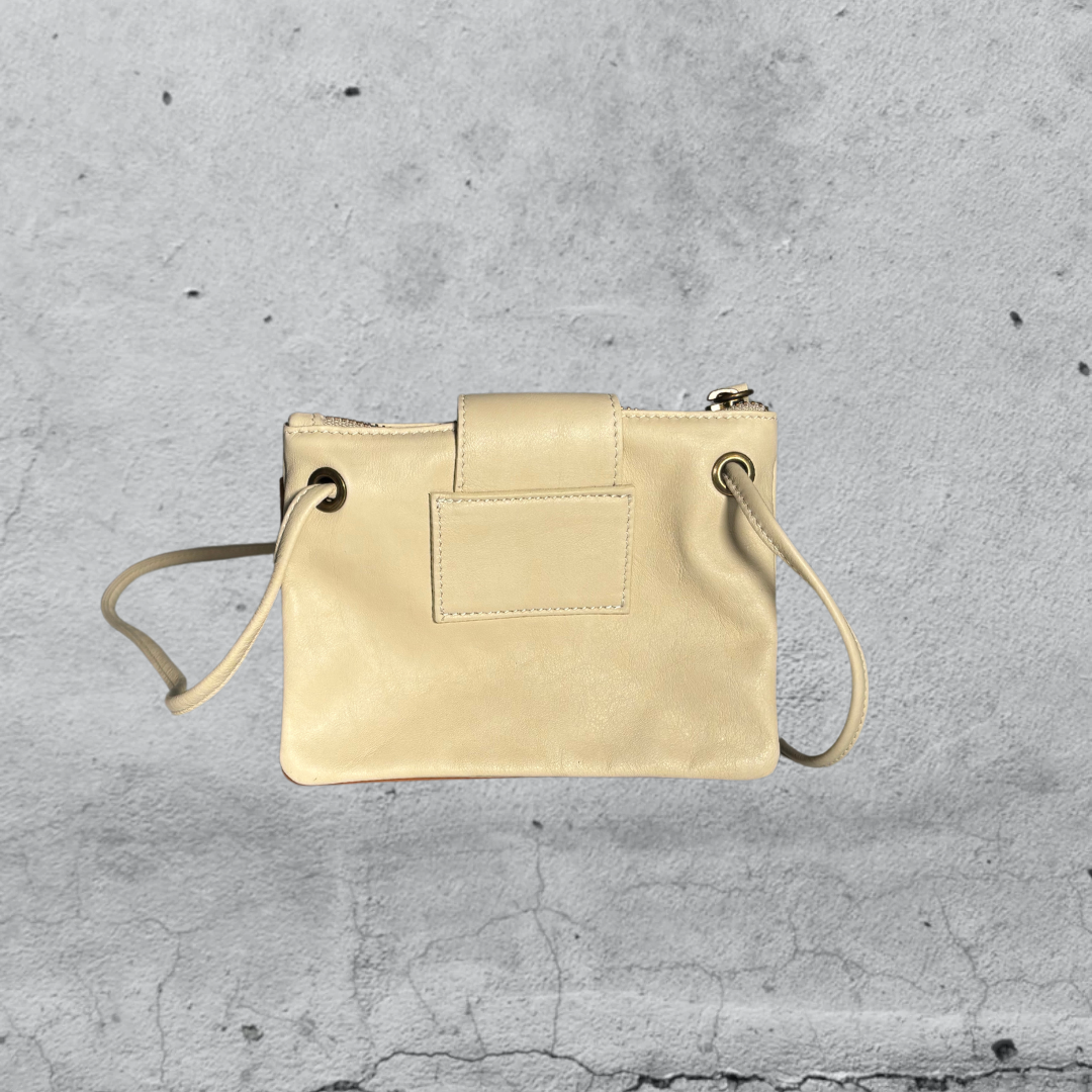 tracolla TRIS• cream / cuoio
