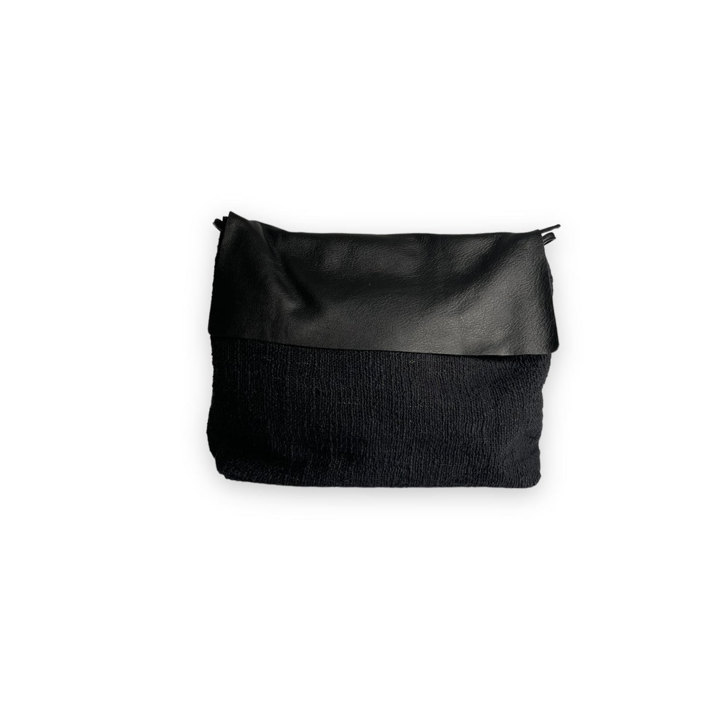 shoulder bag Mazuela • pelle/cotone Nero