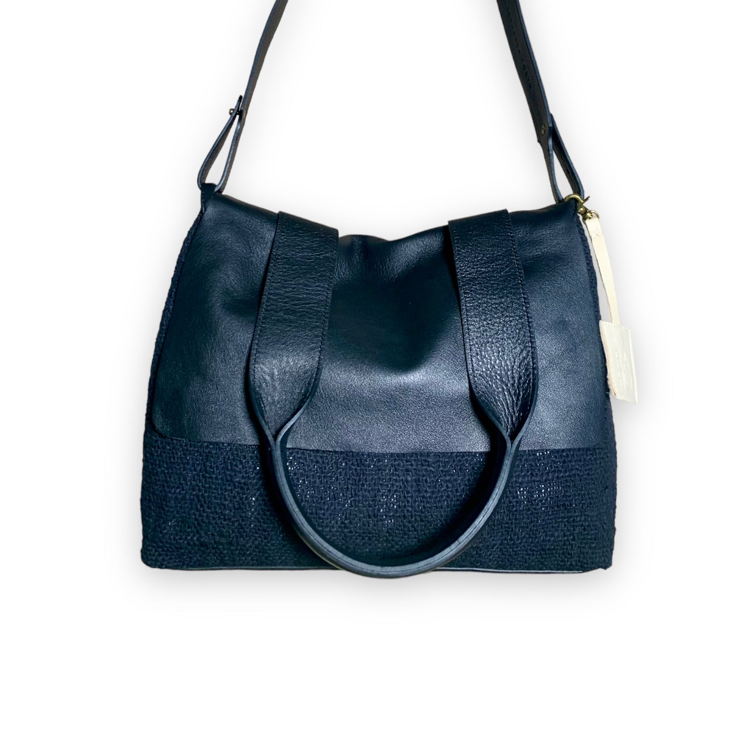 shoulder Mini MAZUELA • cotone e pelle