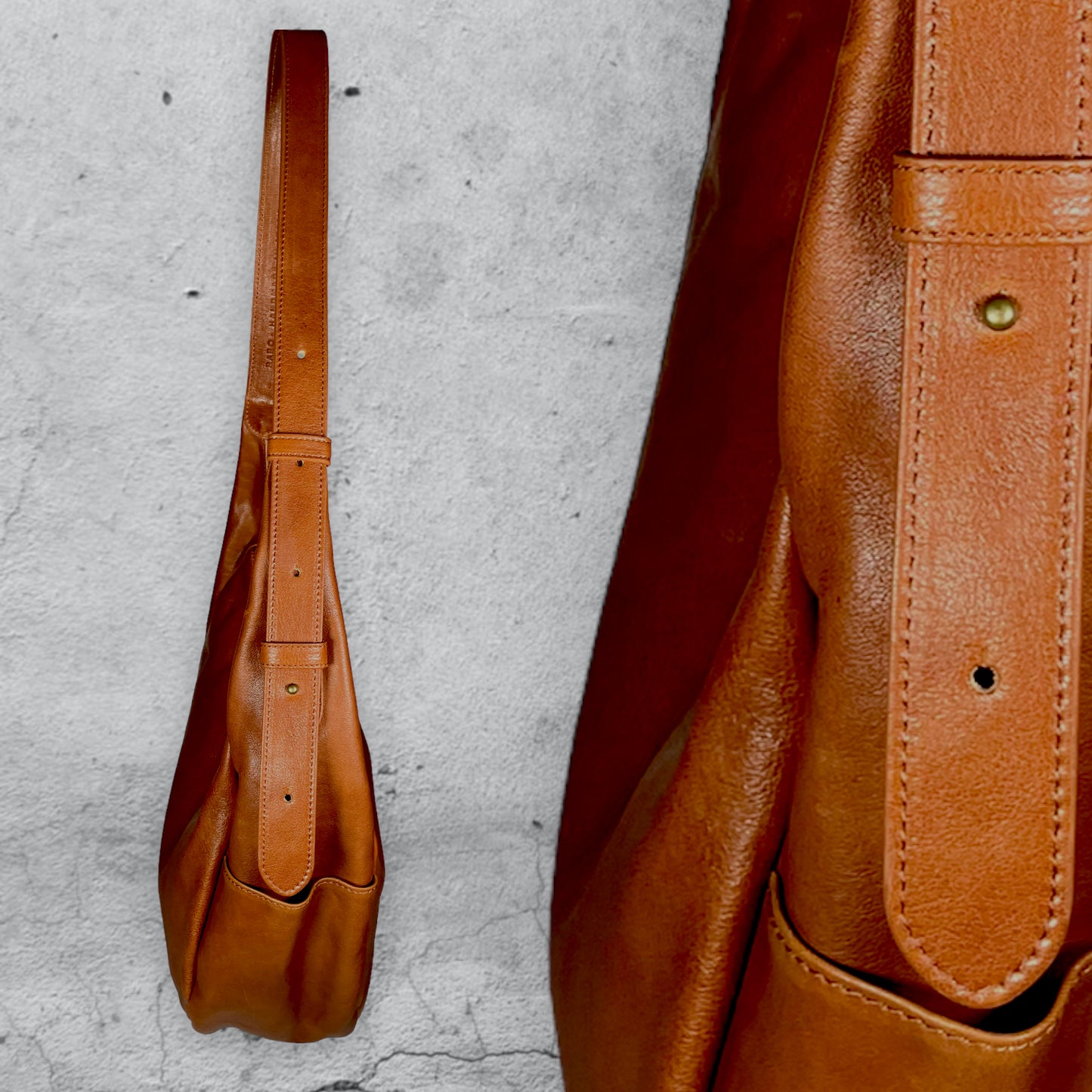 hobo bag kithara • cuoio ROW
