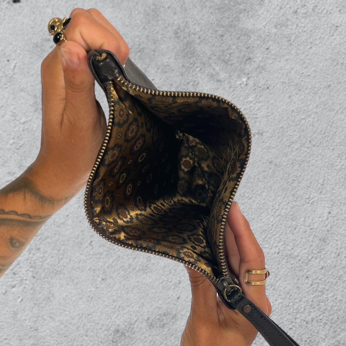 Hand Bag_limited / lavato testa di moro