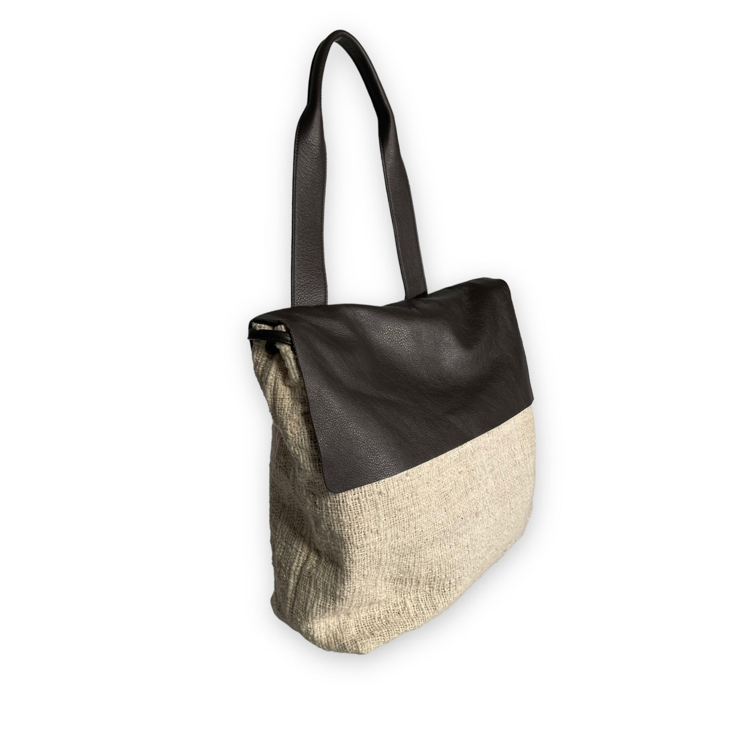 shoulder bag Mazuela • Cotone ecru ebano