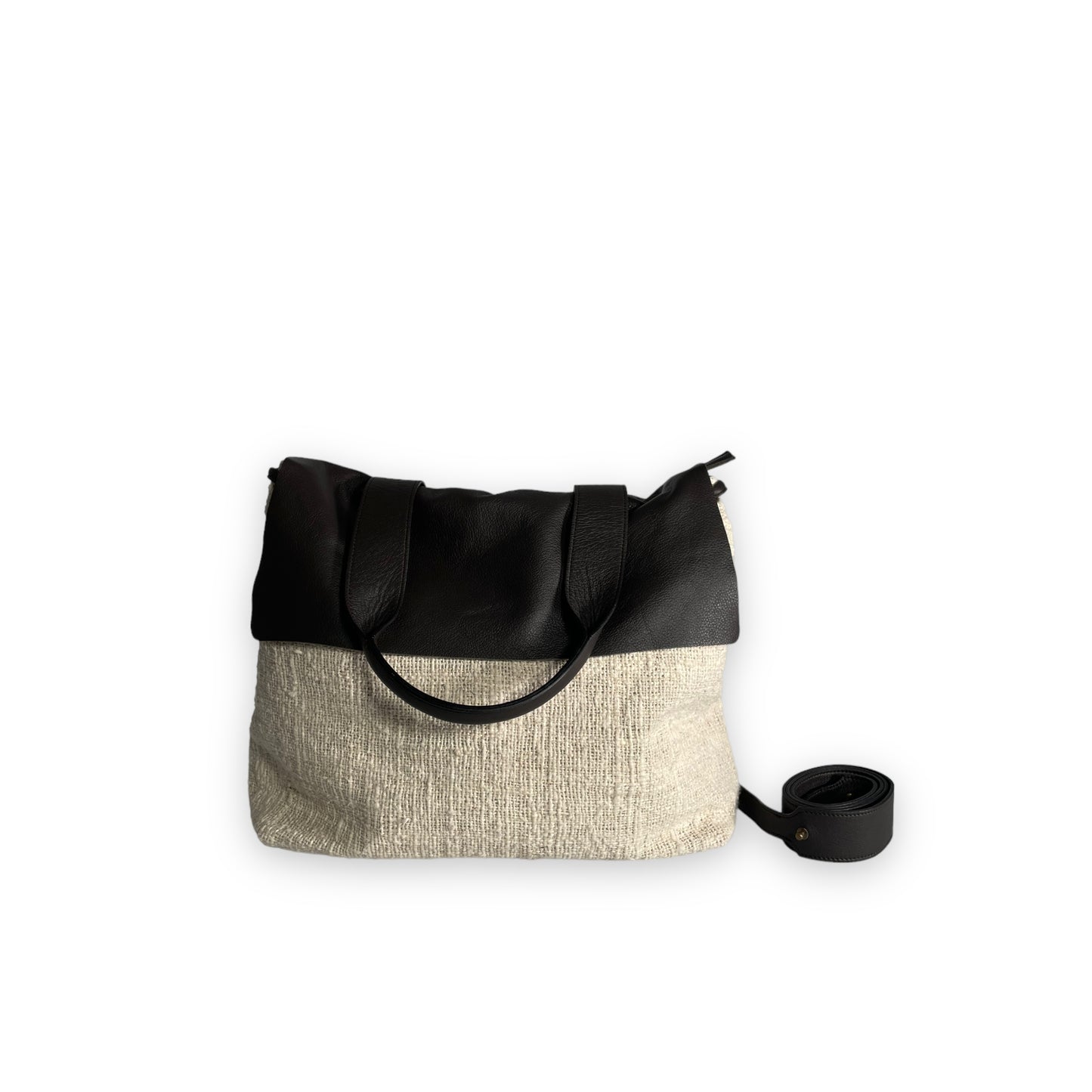 shoulder bag Mazuela • Cotone ecru ebano