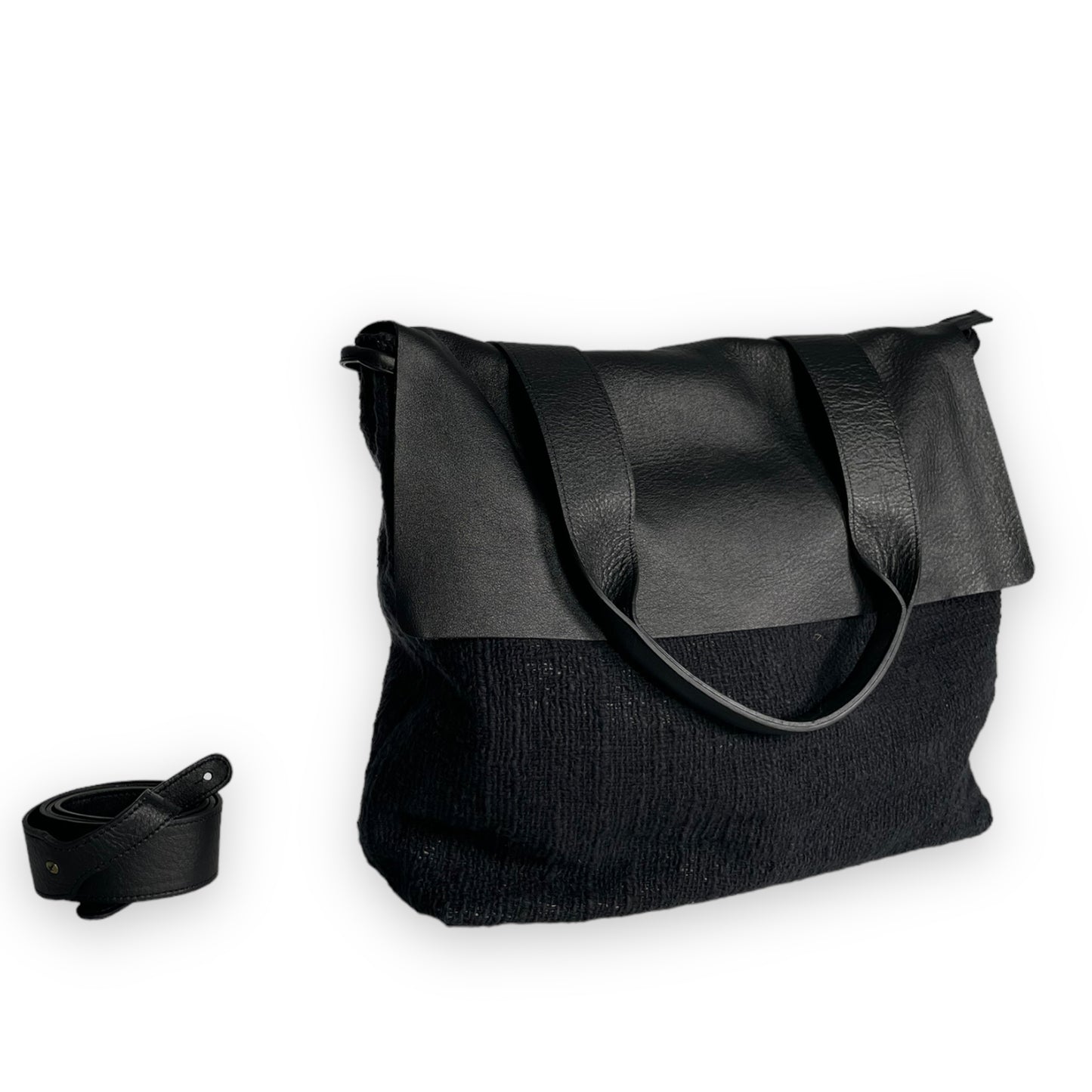 Mazuela // Cotone - Pelle Vit. Nero
