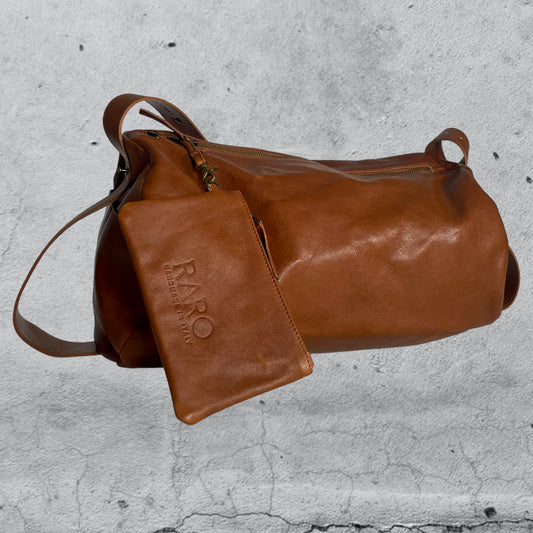 sacca in pelle Lorica • cuoio ROW