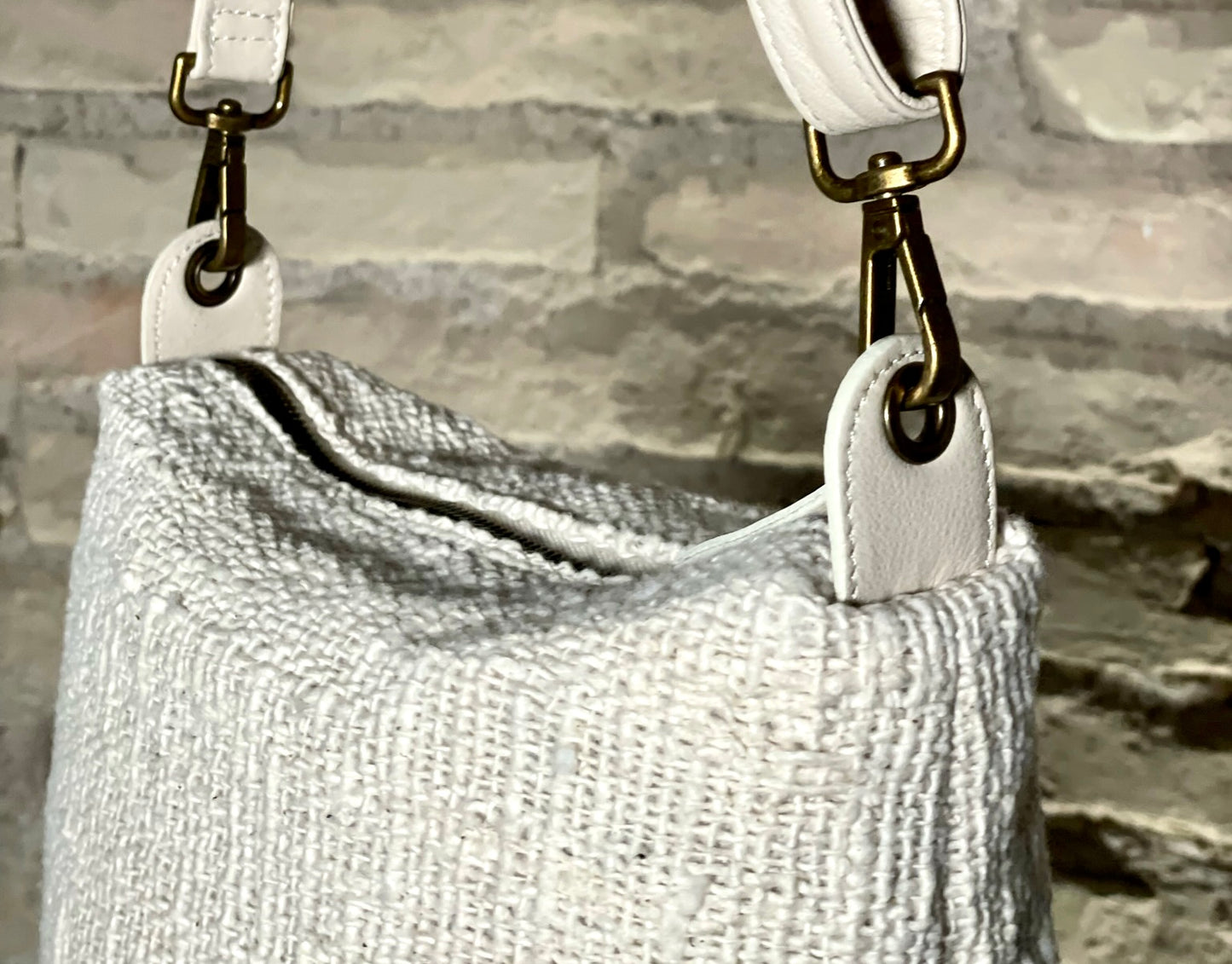 LAPIS // Cotone Ecru - pelle vit. Cream