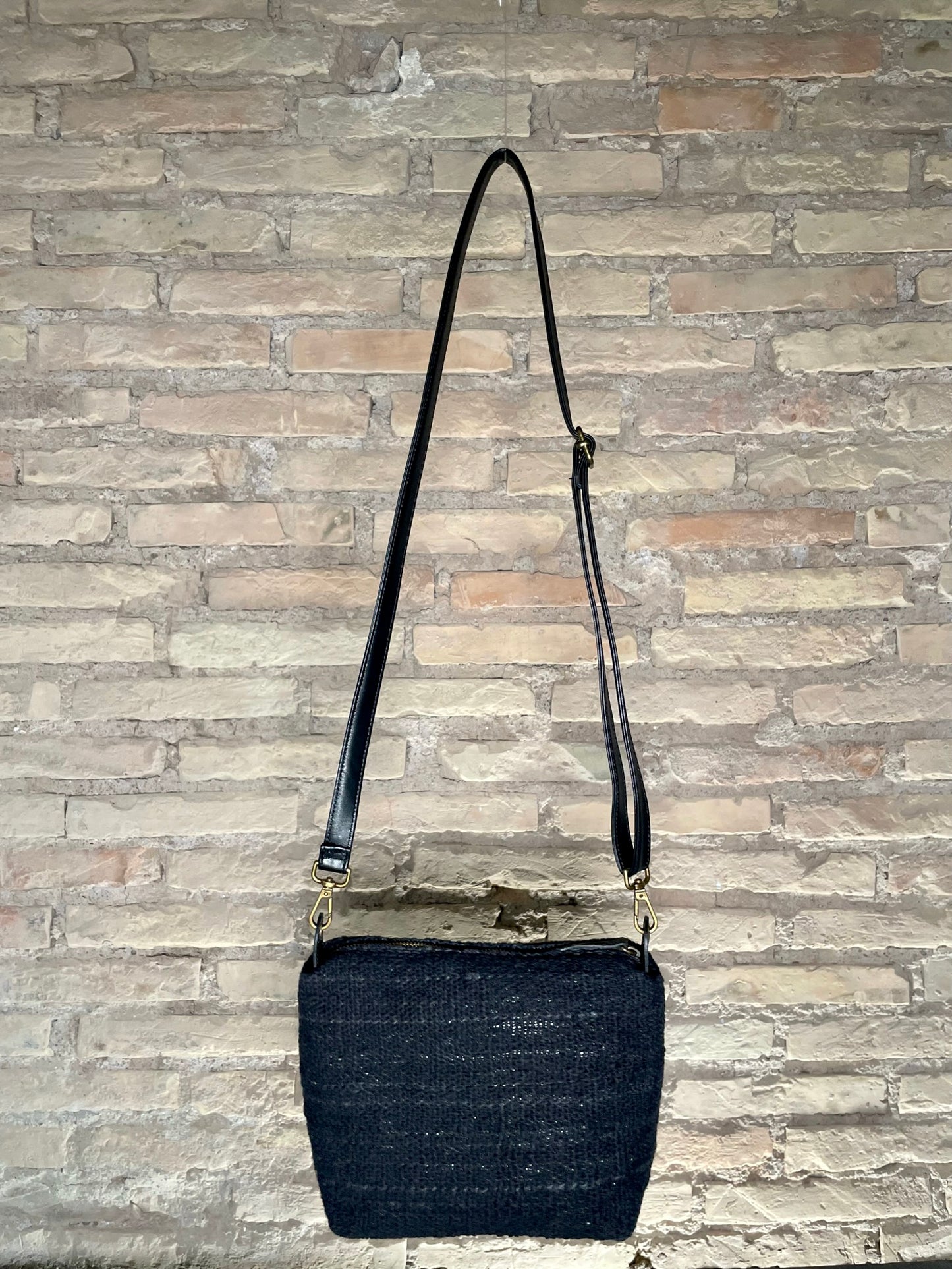 LAPIS // Cotone nero - pelle Vit. Nero