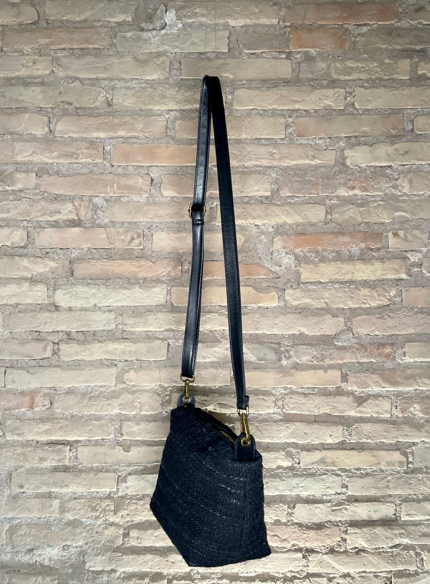 LAPIS // Cotone nero - pelle Vit. Nero