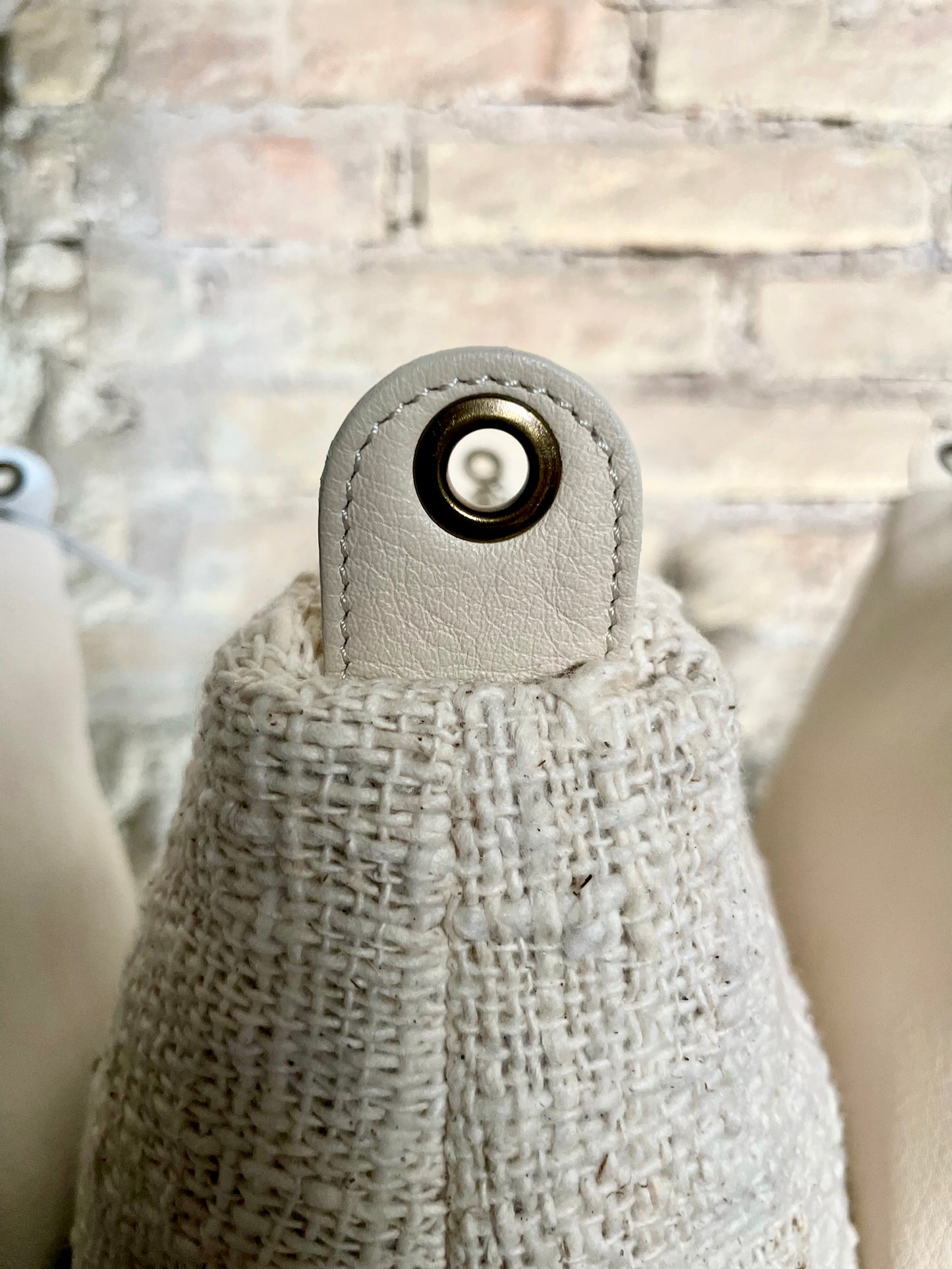 LAPIS // Cotone Ecru - pelle vit. Cream