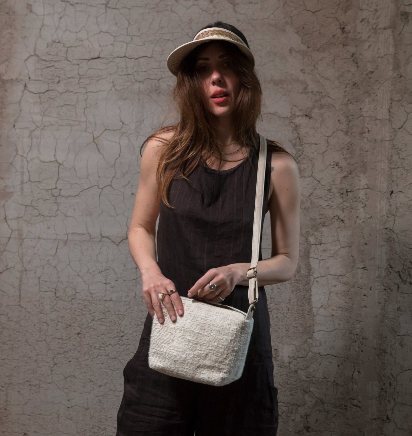 LAPIS // Cotone Ecru - pelle vit. Cream