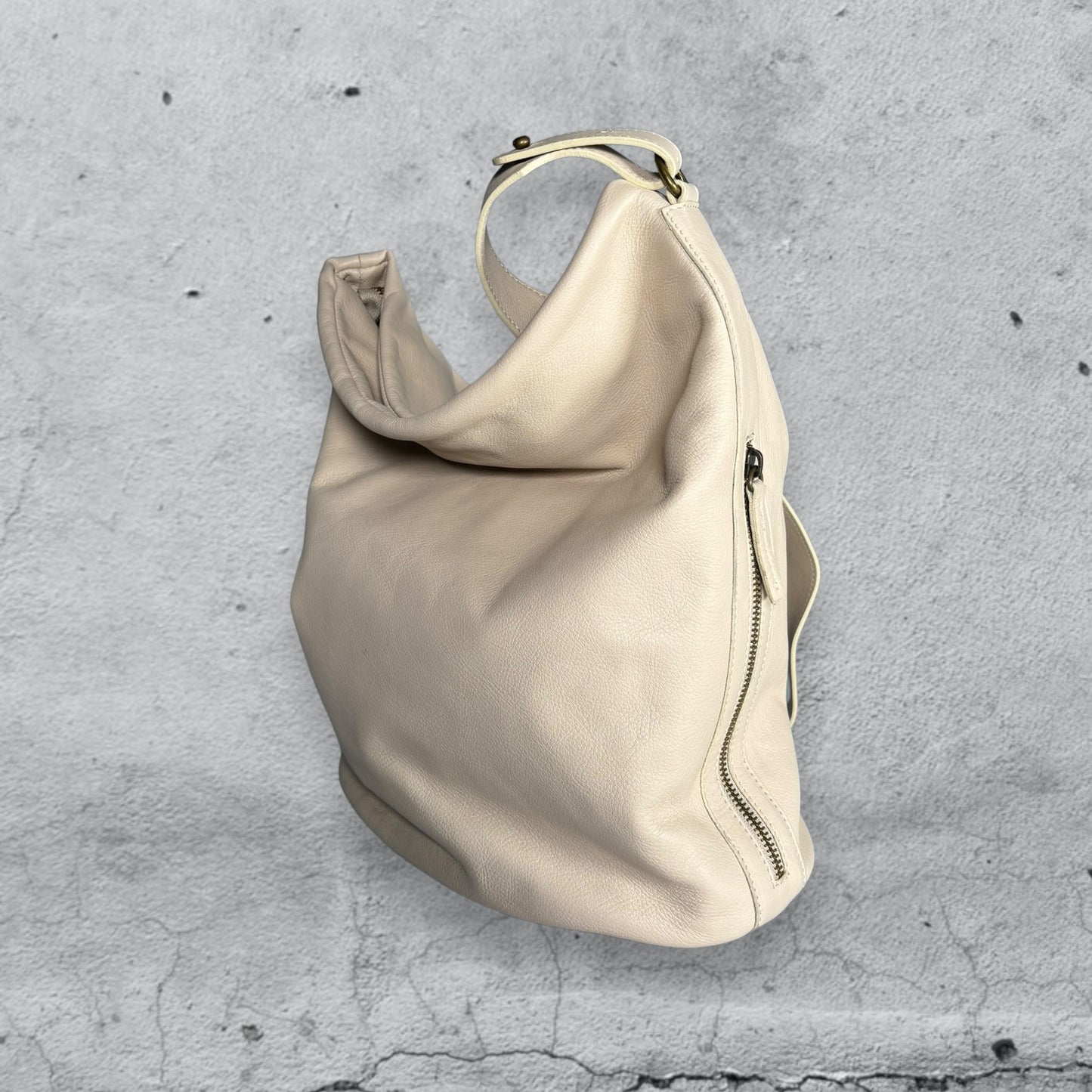 borsa a secchiello MAKI • cream