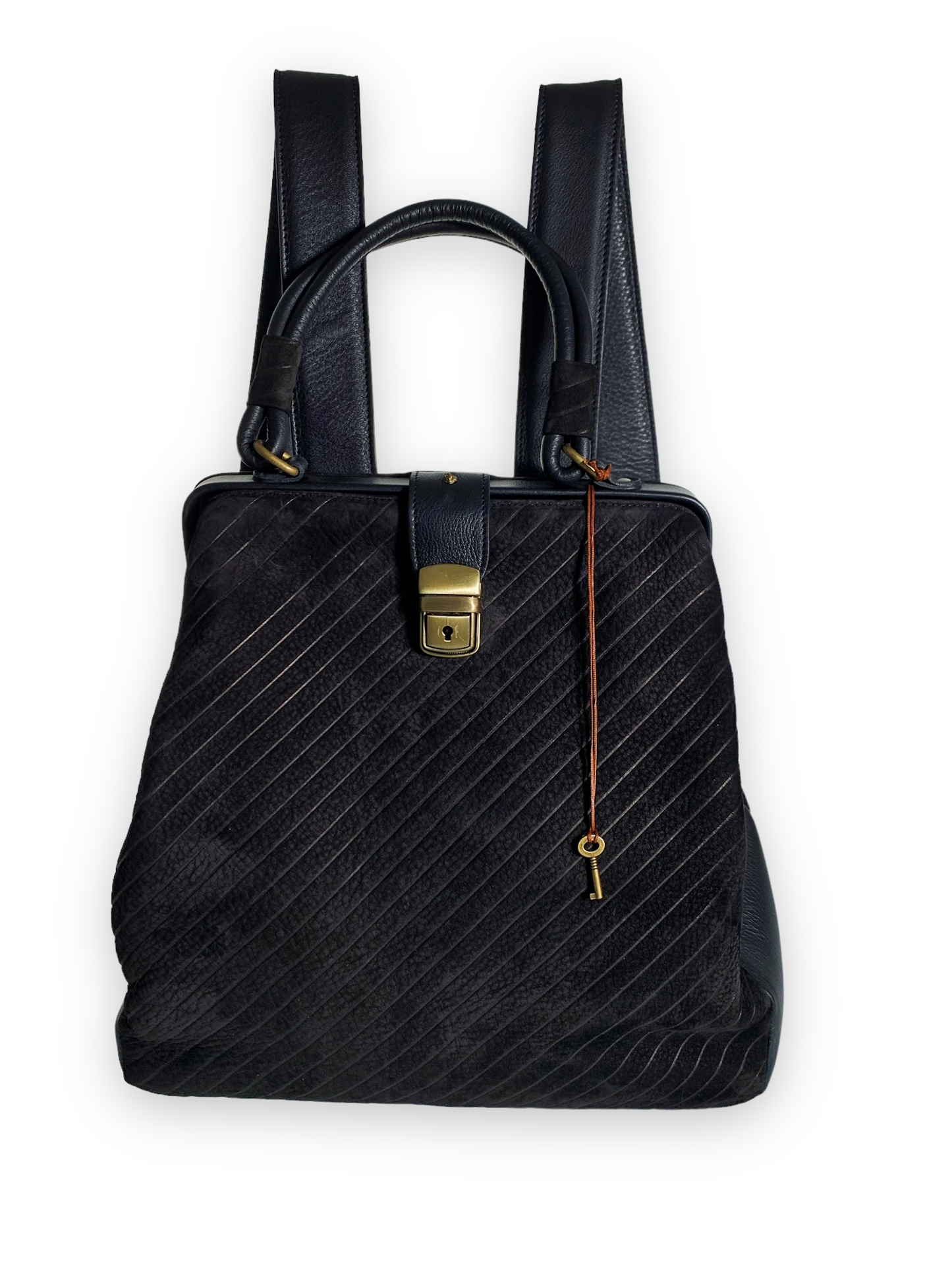 MISSBACK / gessato nero