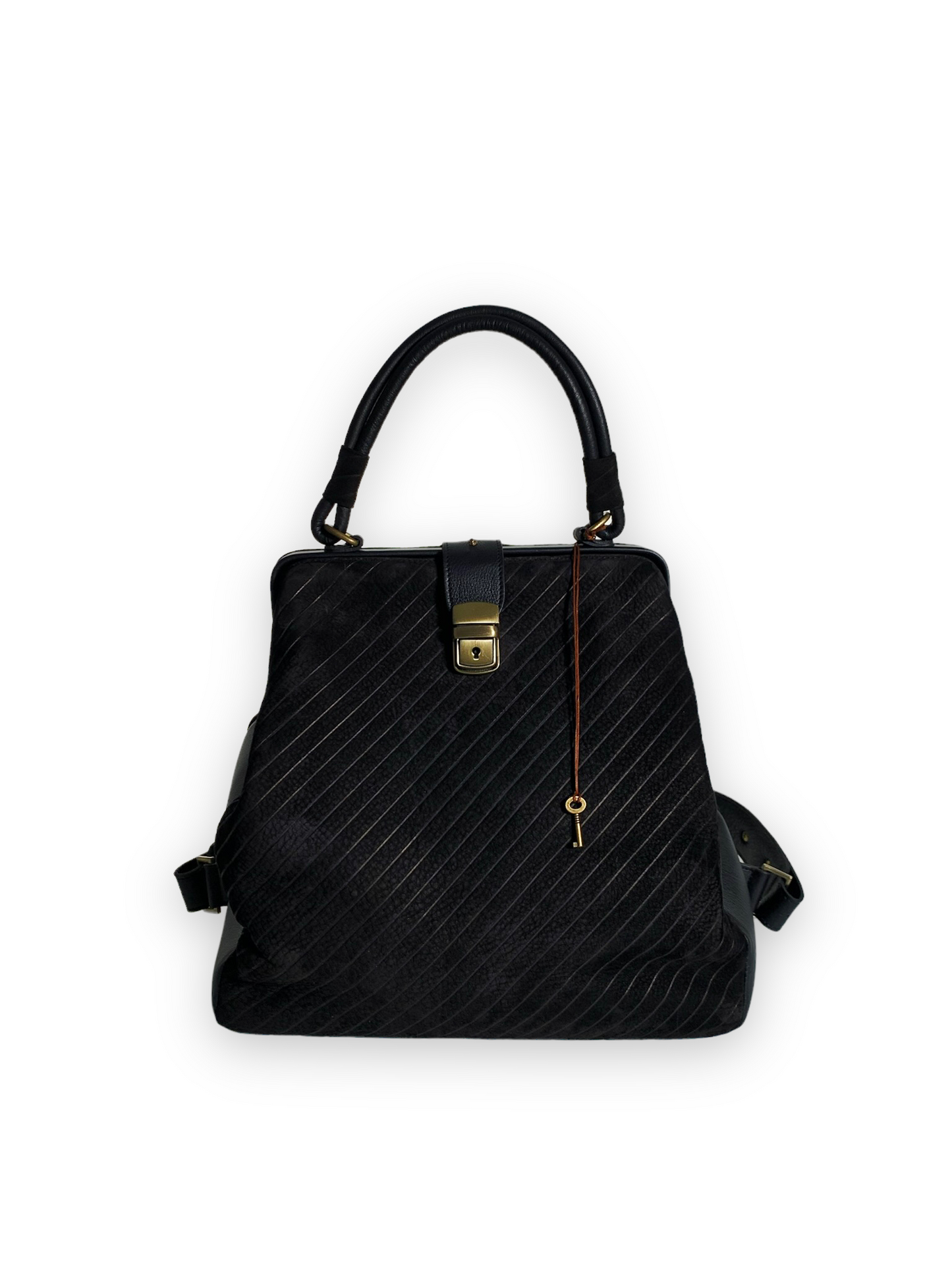 MISSBACK / gessato nero