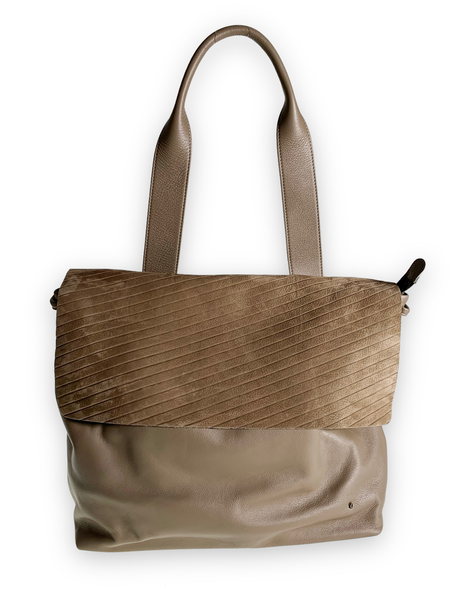 shoulder bag Mazuela • gessato taupe