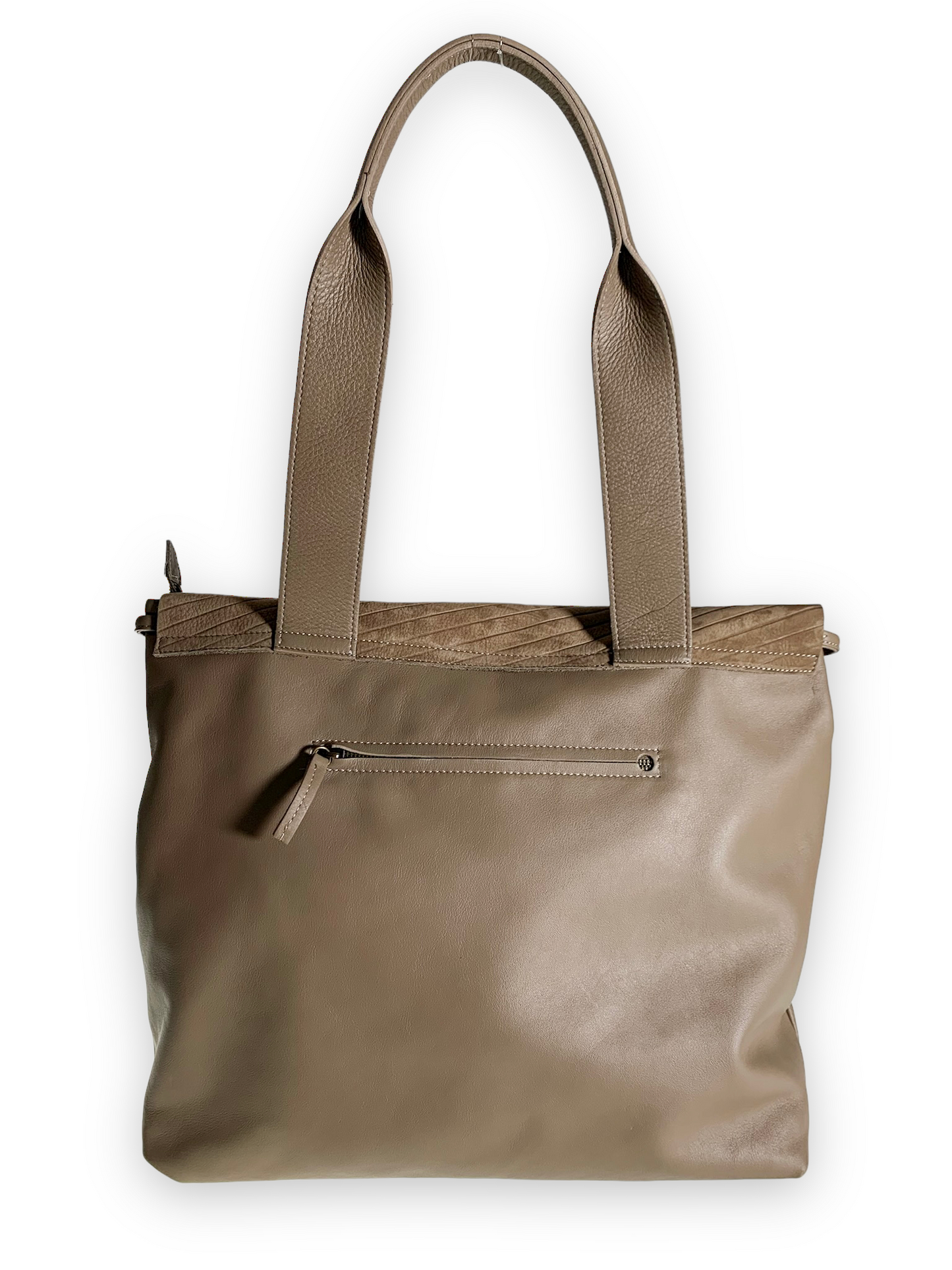 shoulder bag Mazuela • gessato taupe