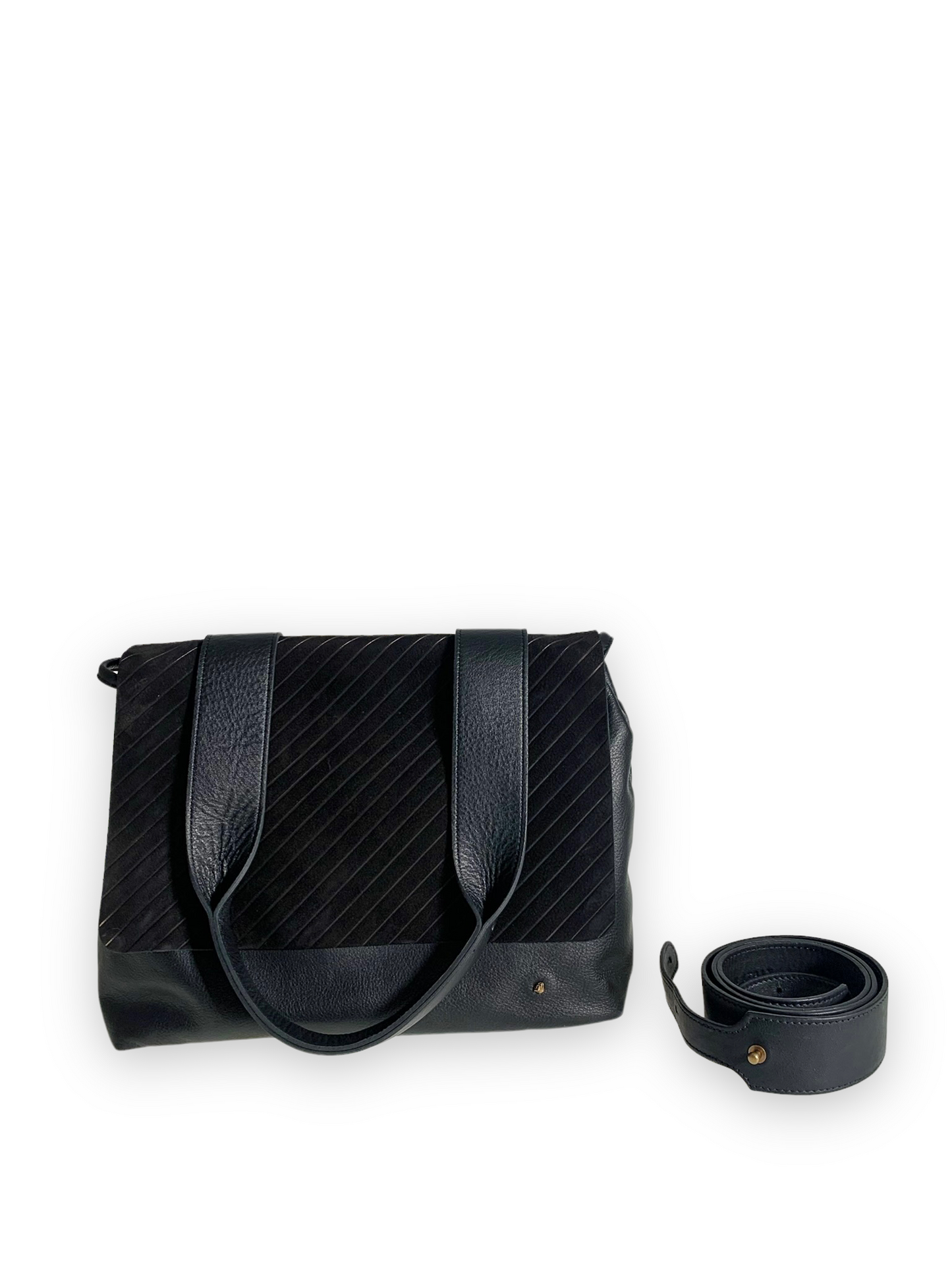 Mini MAZUELA / gessato nero