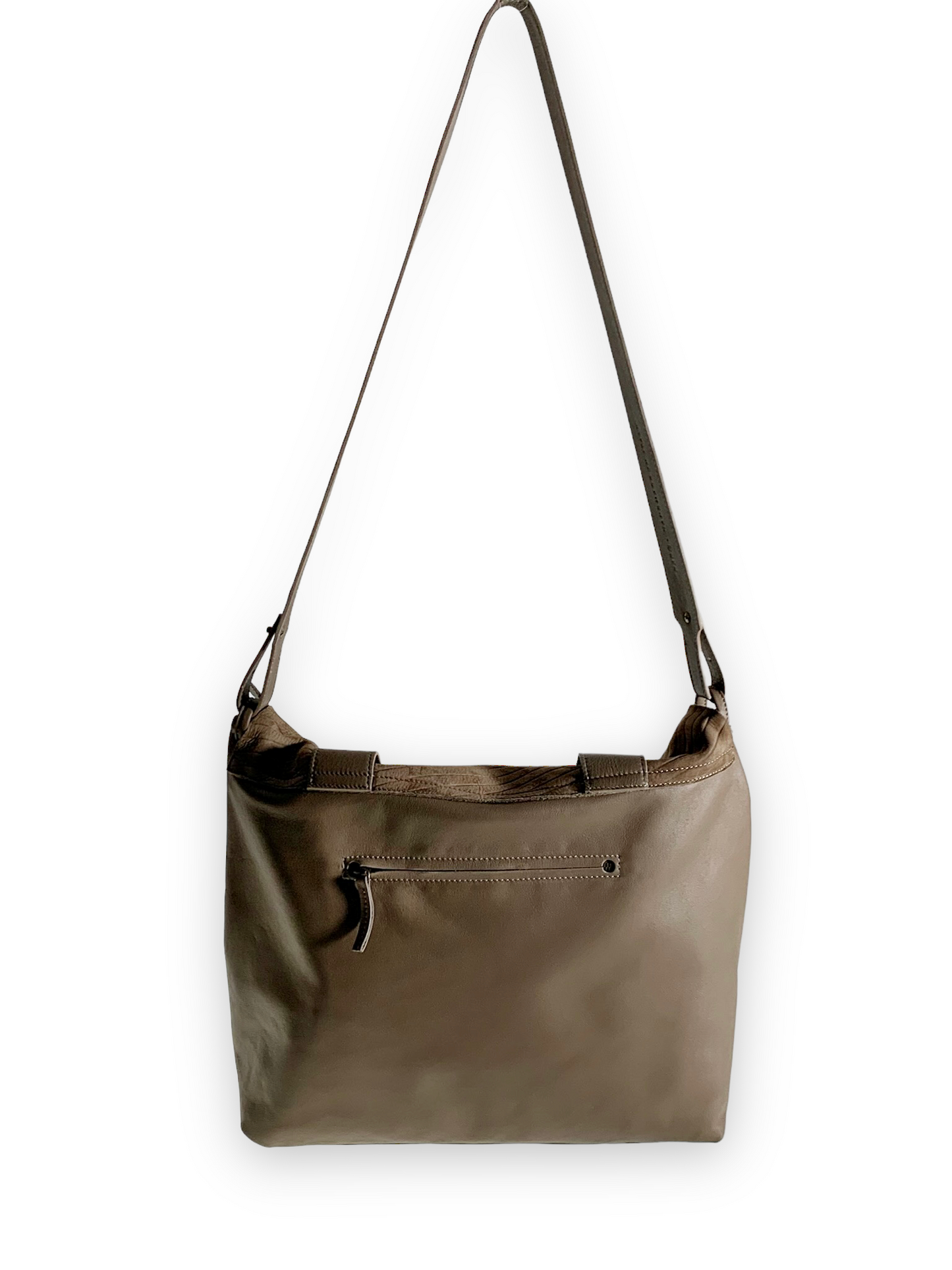 shoulder bag Mazuela • gessato taupe