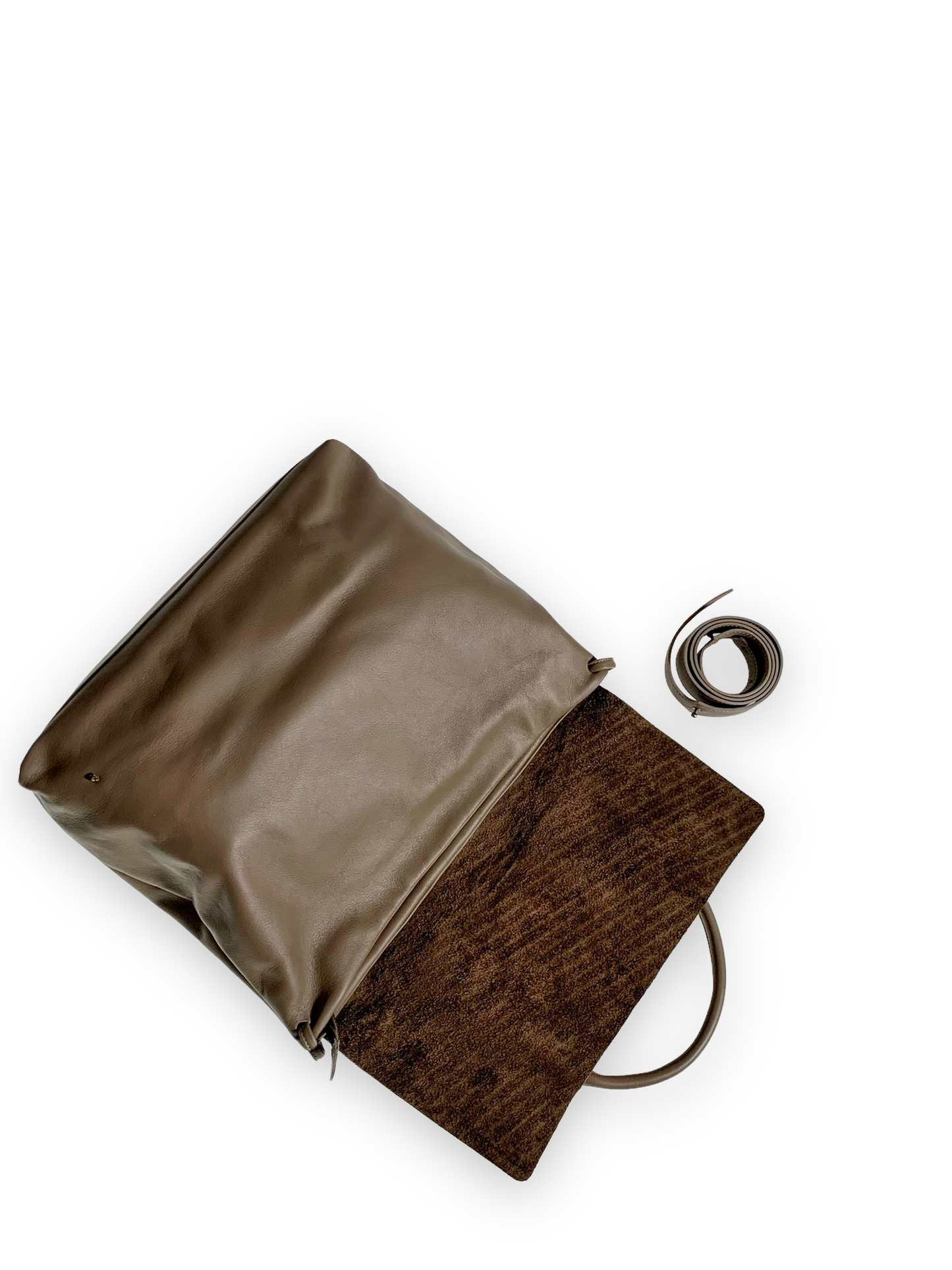 shoulder bag Mazuela • gessato taupe