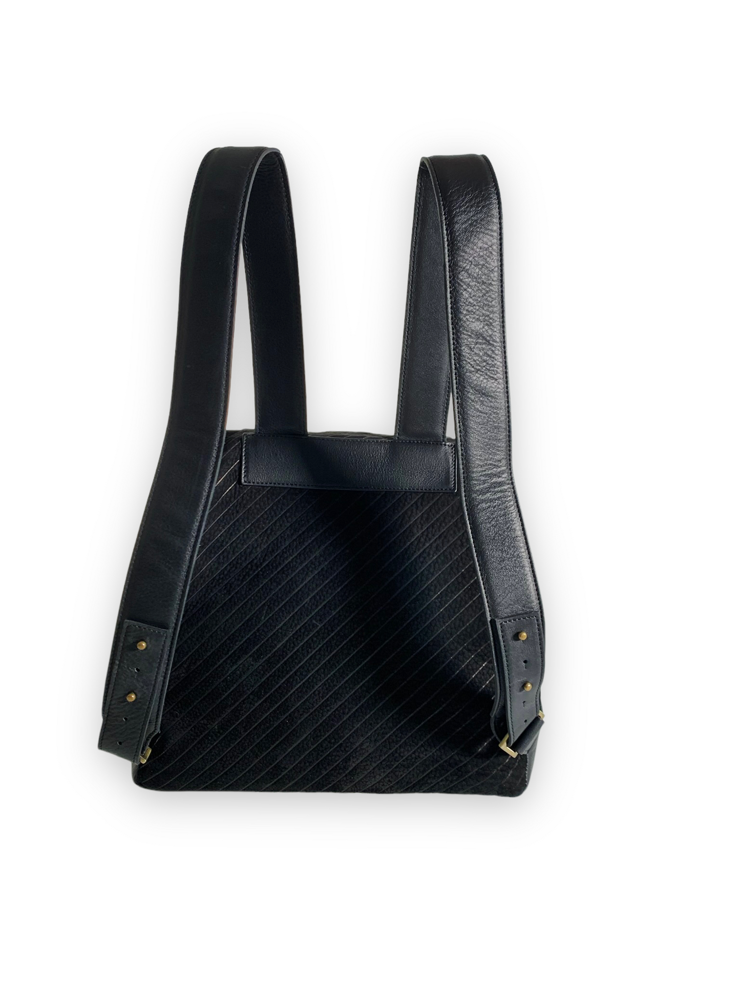 MISSBACK / gessato nero
