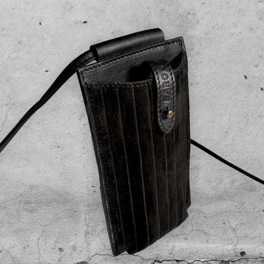 porta cellulare ISI • Gessato nero