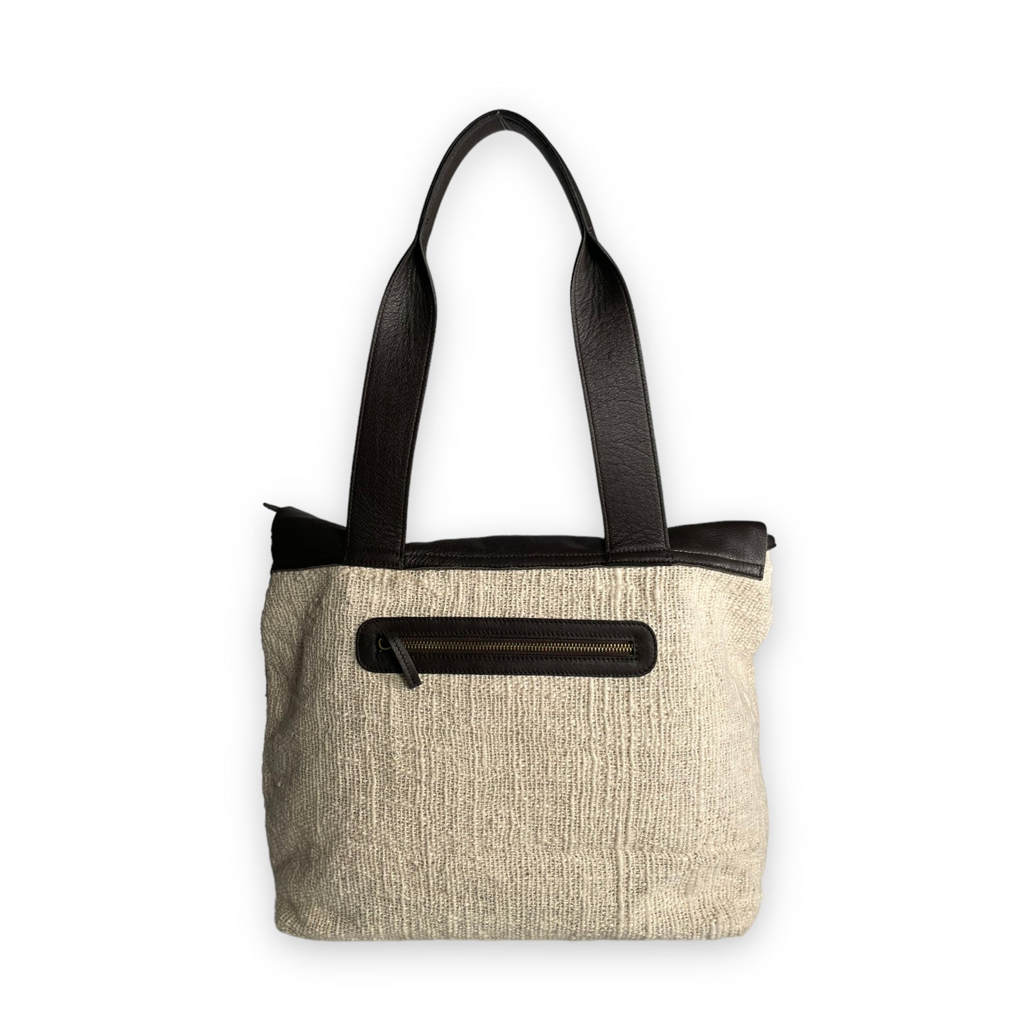 shoulder bag Mazuela • Cotone ecru ebano