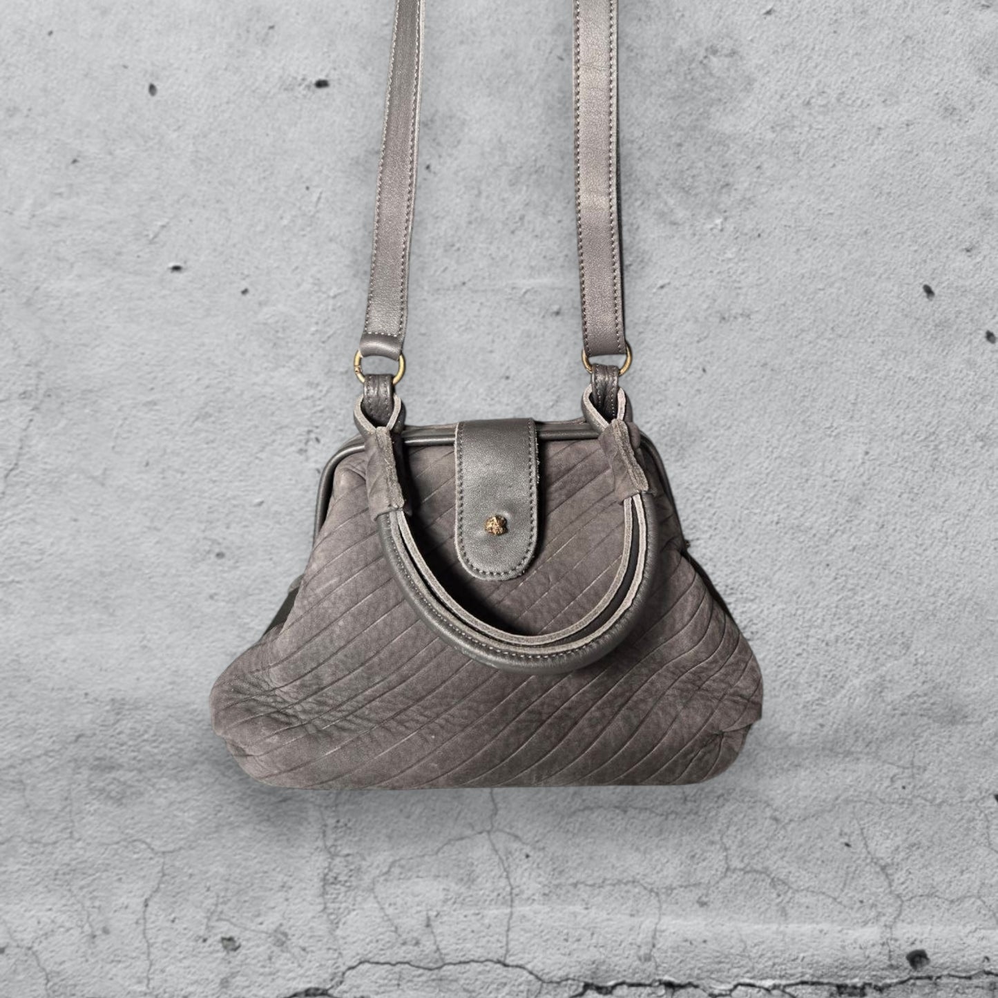 handbag MINI MISSI • gessato grigio