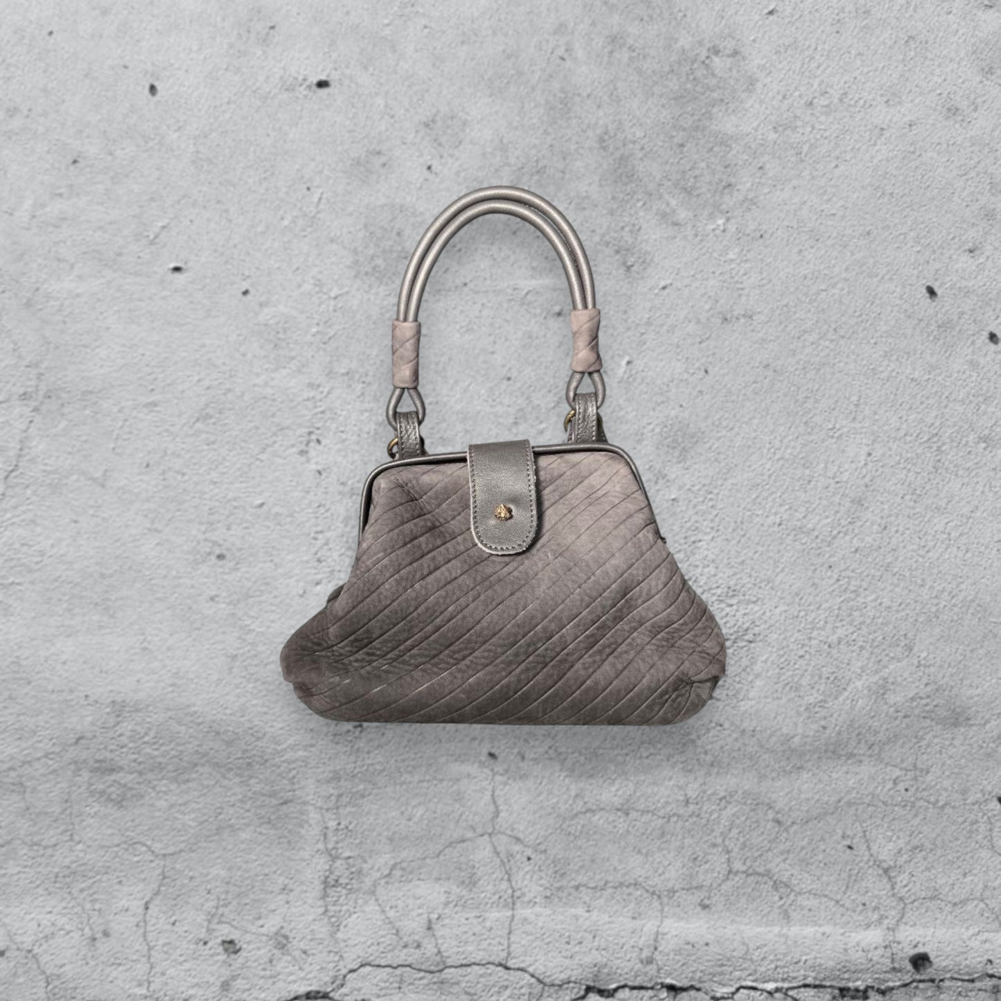 handbag MINI MISSI • gessato grigio