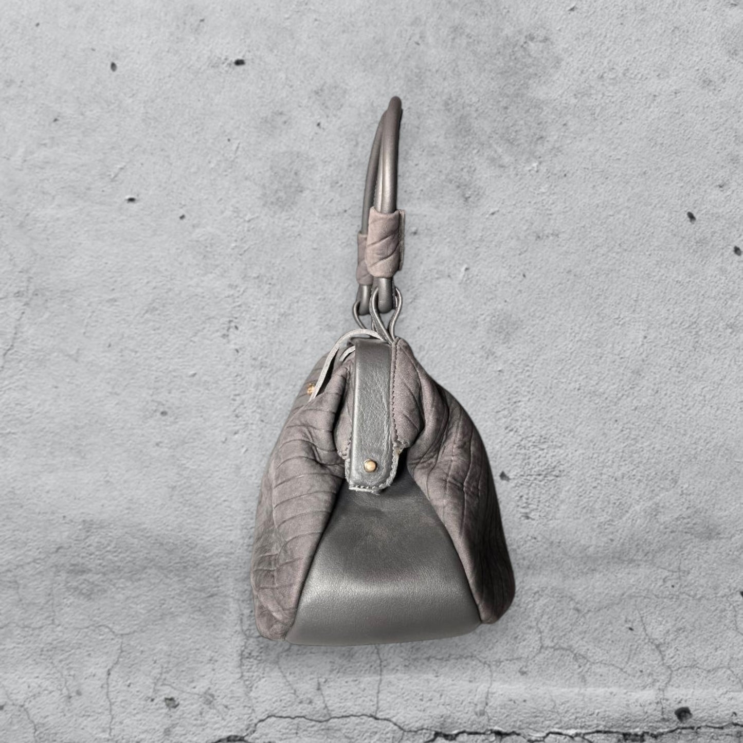 handbag MINI MISSI • gessato grigio