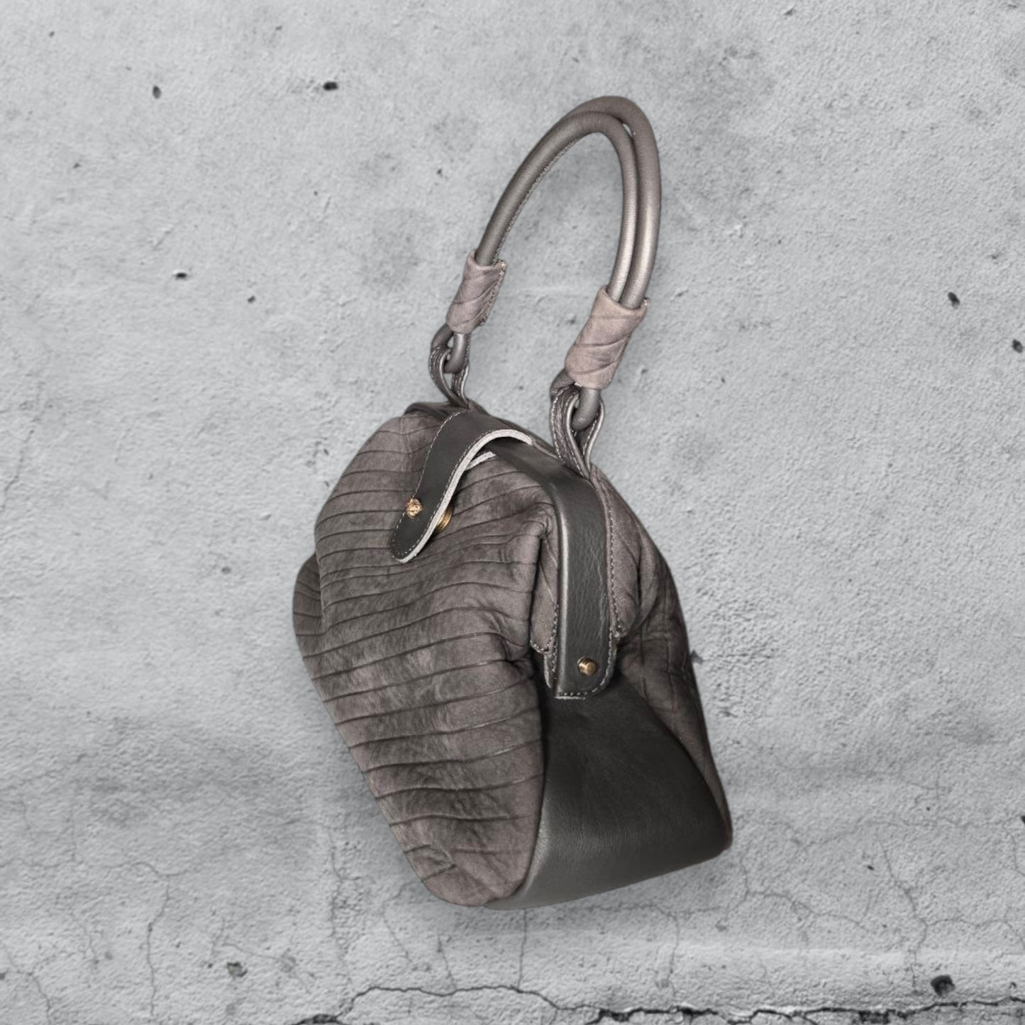 handbag MINI MISSI • gessato grigio