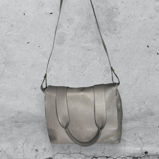 Mini MAZUELA • shoulder bag pelle grigio