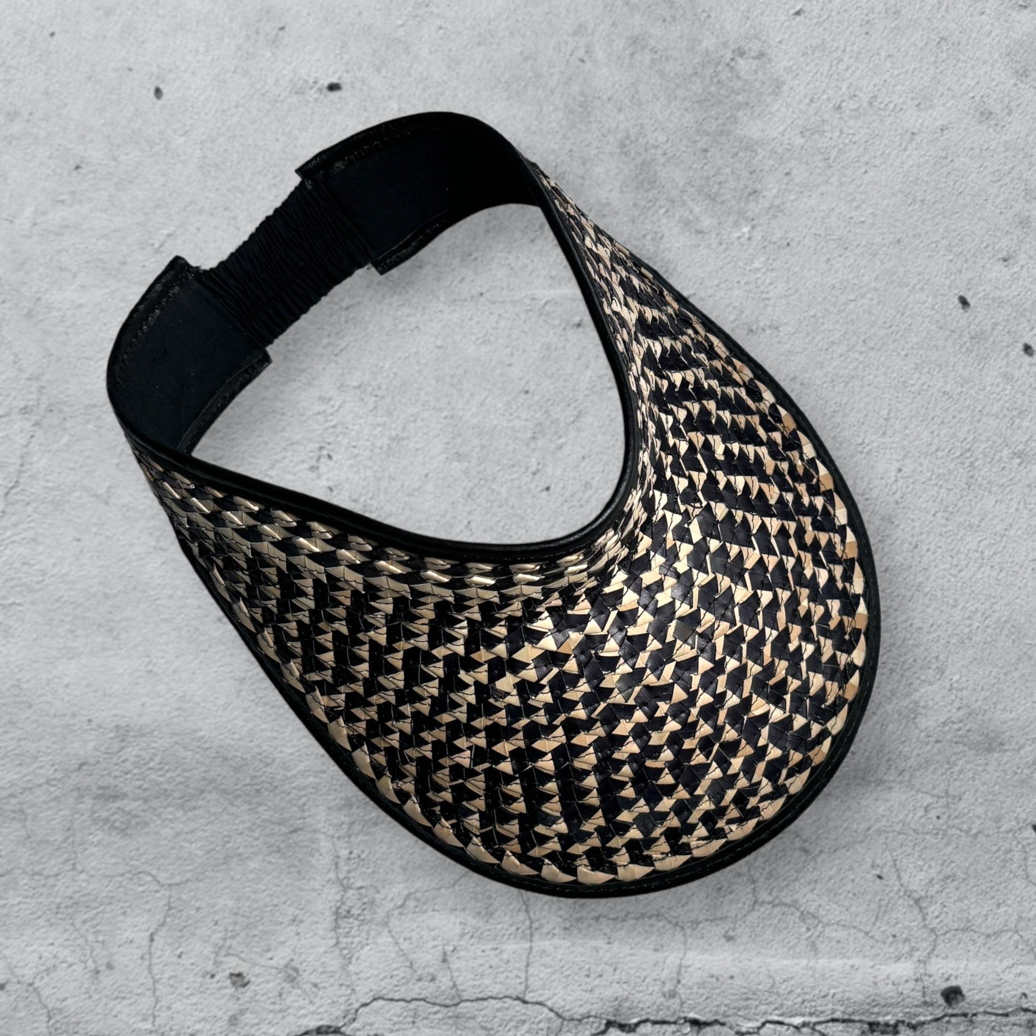 visiera VISIEVA • optical black – RARO • Digital Leather Project